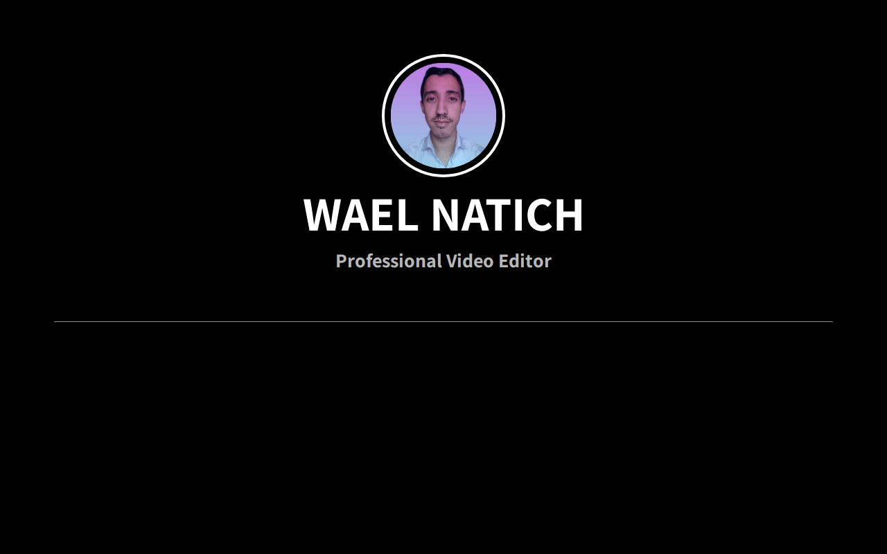 Carrd profile picture for @wael